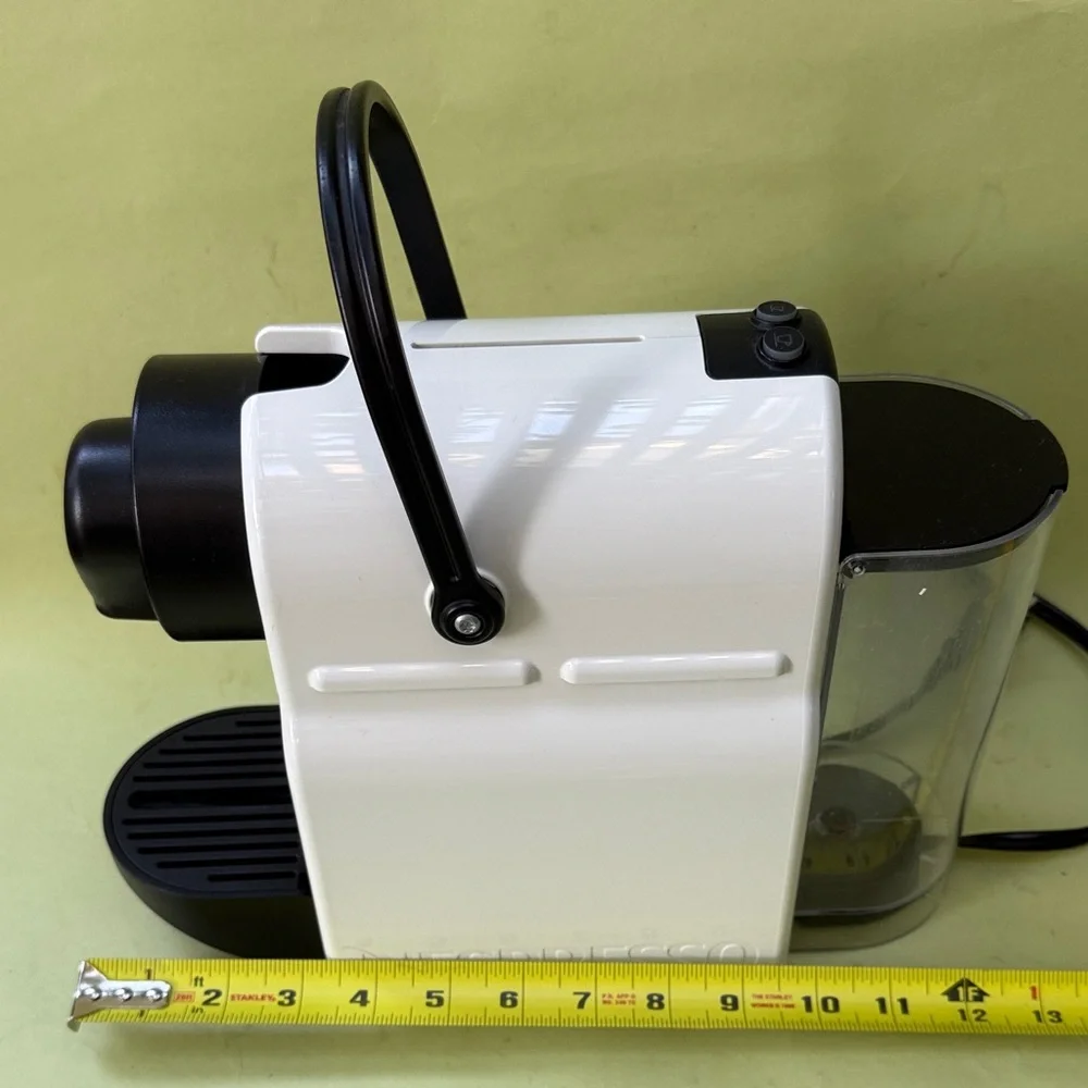 Nespresso White and Black Coffee Maker